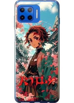 Чехол на motorola moto g plus tanjiro kamado "6132u-2202-10746"