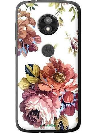 Чехол на motorola moto e5 play vintage flowers "4333u-1429-10746"