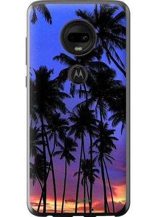 Чехол на motorola moto g7 пальмы "4324u-1614-10746"