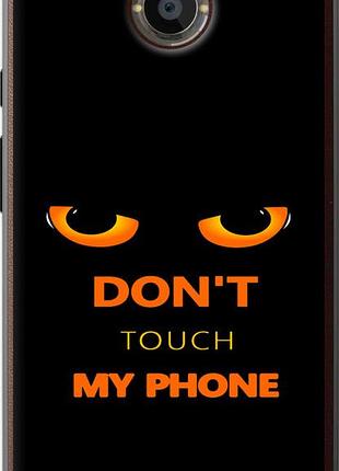 Чехол на motorola moto x2 don't touch the phone "4261u-372-10746"