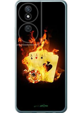 Чехол на huawei honor play 50 plus горящие карты "839u-3399-10746"