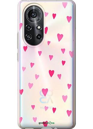 Чехол на huawei nova 8 pro сердечки 2 "4763u-2246-10746"