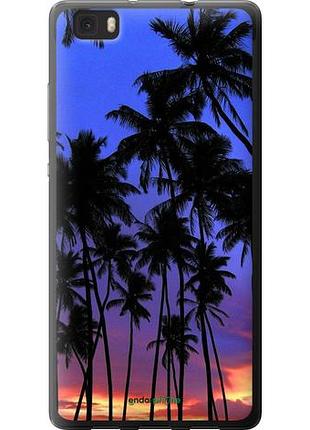 Чехол на huawei ascend p8 lite пальмы "4324u-126-10746"