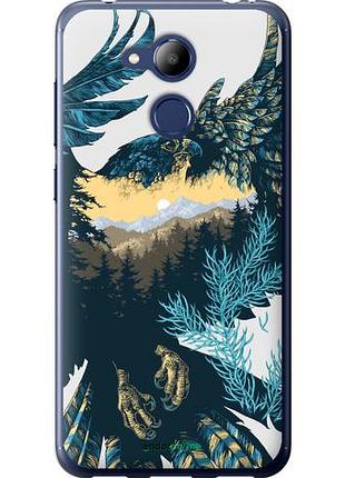 Чехол на huawei honor 6c pro арт-орел на фоне природы "3983u-1358-10746"