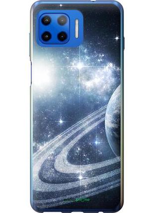 Чехол на motorola moto g plus кольца сатурна "173u-2202-10746"
