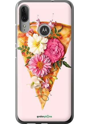 Чехол на motorola moto e6 plus pizza "4492u-1780-10746"
