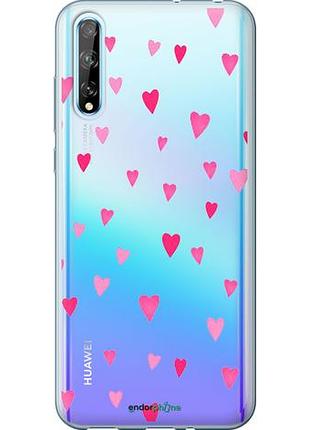 Чехол на huawei p smart s сердечки 2 "4763u-1813-10746"