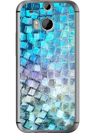 Чехол на htc one m8 dual sim переливающаяся чешуя "227u-55-10746"