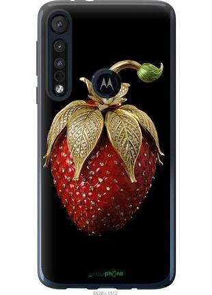 Чехол на motorola one macro клубника v3 "5638u-1812-10746"