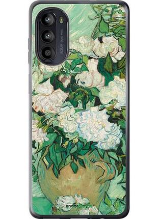 Чехол на motorola moto g52 винсент ван гог. ваза с розами "5543u-2691-10746"