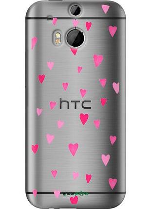 Чехол на htc one m8 dual sim сердечки 2 "4763u-55-10746"