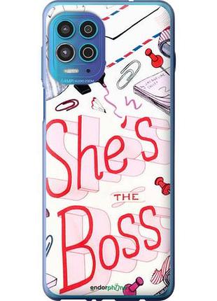 Чехол на motorola edge s she's the boss "4254u-2860-10746"