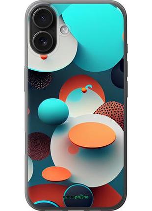 Чехол на iphone 16 plus горошек абстракция "5608u-3714-10746"