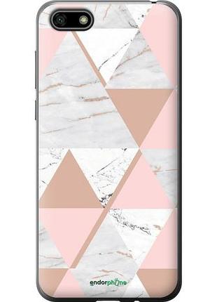 Чехол на huawei honor 7a мраморная симметрия "4344u-1805-10746"