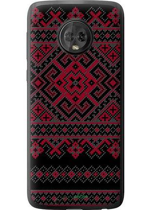 Чехол на motorola moto g6 вышиванка 52 "1763u-982-10746"