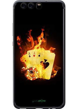 Чехол на huawei p10 горящие карты "839u-780-10746"