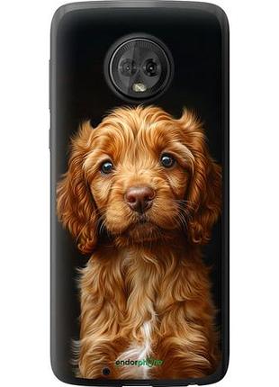 Чехол на motorola moto g6 cocker spaniel на черном фоне "6137u-982-10746"