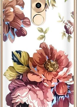 Чехол на huawei honor 6x vintage flowers "4333u-460-10746"