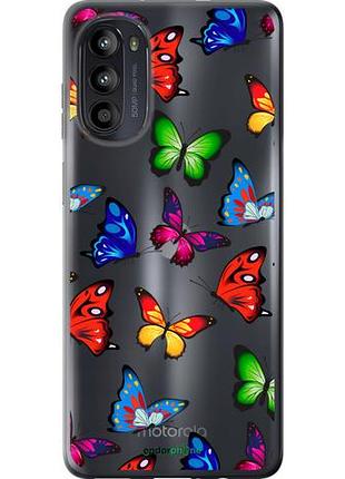 Чохол на motorola moto g52 барвисті метелики "4761u-2691-10746"