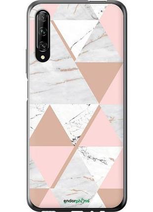 Чехол на huawei p smart pro мраморная симметрия "4344u-1906-10746"