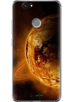 Чехол на huawei nova жёлтый сатурн "170u-439-10746"