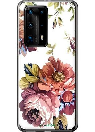 Чехол на huawei p40 pro plus vintage flowers "4333u-1917-10746"