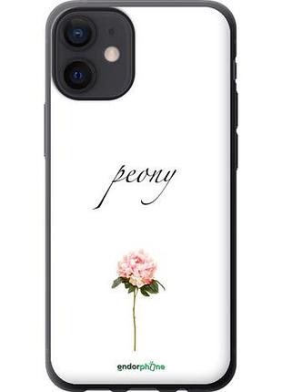 Чехол на iphone 12 mini пион "4366u-2071-10746"