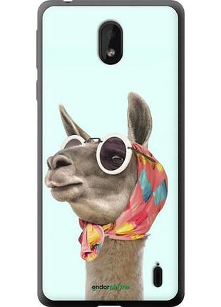 Чехол на nokia 1 plus модная лама "4479u-1677-10746"