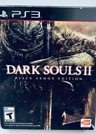 Dark souls ii black armor edition + картонный футляр, б/у, английская версия - диск для playstation 3