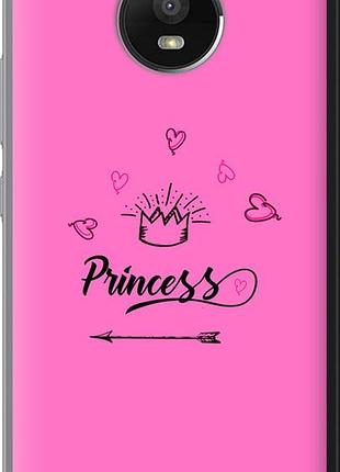 Чехол на motorola moto e4 plus princess "4361u-1000-10746"