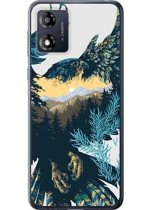 Чохол на motorola moto e13 арт-орел на тлі природи "3983u-3053-10746"