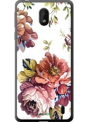 Чехол на nokia 1 plus vintage flowers "4333u-1677-10746"