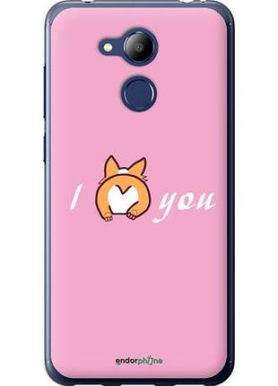 Чехол на huawei honor 6c pro люблю1 "4587u-1358-10746"