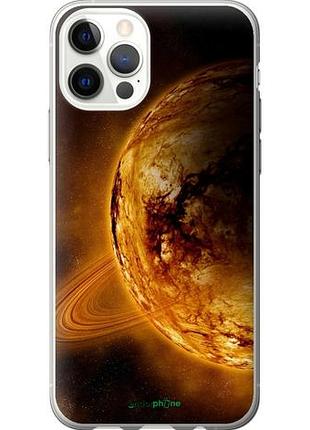 Чохол на iphone 12 pro жовтий сатурн "170u-2052-10746"
