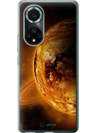 Чехол на huawei nova 9 pro жёлтый сатурн "170u-2503-10746"