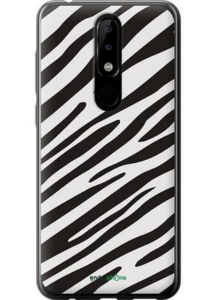 Чехол на nokia 5.1 plus классическая зебра "4874u-1543-10746"