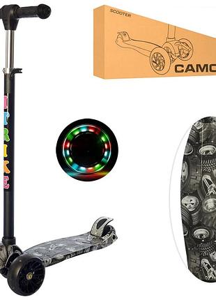 Самокат дитячий maxi itrike jr 3-060-22-wp4 триколісний
