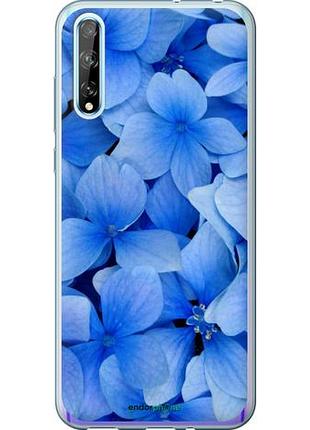 Чохол на huawei p smart s сині квіти "526u-1813-10746"