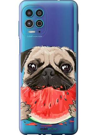 Чехол на motorola edge s мопс и арбуз "4665u-2860-10746"