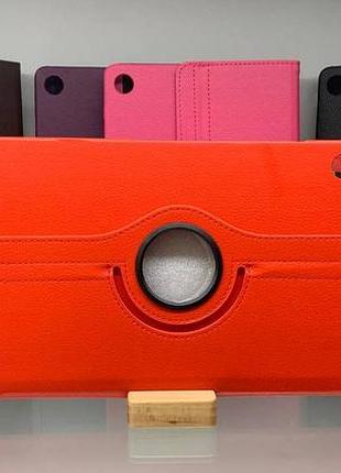 Шкіряний чохол книжка 360 для samsung galaxy tab a8 x200 / x205 красный