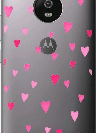 Чехол на motorola moto g5 сердечки 2 "4763u-832-10746"