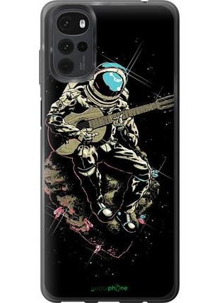 Чехол на motorola g22 космонавт с гиратой "4138u-2681-10746"