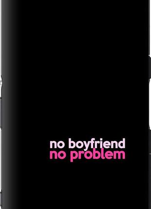 Чехол на sony xperia z3 compact d5803 no boyfriend no problem "4549u-277-10746"