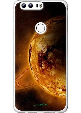 Чехол на huawei honor 8 жёлтый сатурн "170u-351-10746"