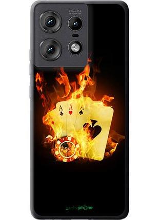 Чехол на motorola edge 50 pro 5g горящие карты "839u-3710-10746"