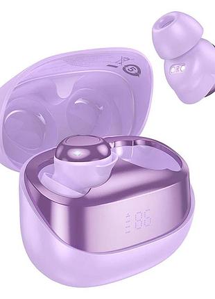 Навушники bluetooth бездротові hoco ew200 вакуумні для сна з дисплеєм purple