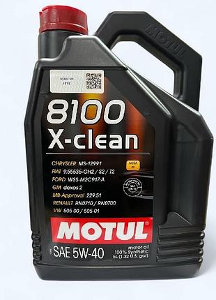 Масло моторн. motul 8100 x-clean 5w-40 5l