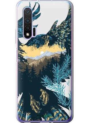 Чехол на huawei nova 6 арт-орел на фоне природы "3983u-1821-10746"