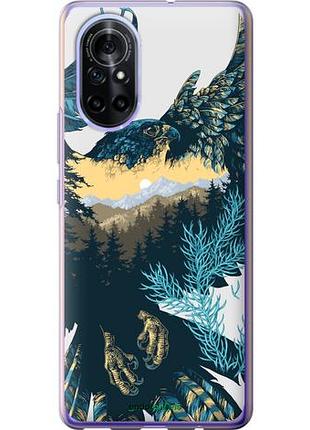 Чехол на huawei nova 8 арт-орел на фоне природы "3983u-2245-10746"