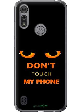 Чехол на motorola e6i don't touch the phone "4261u-2355-10746"